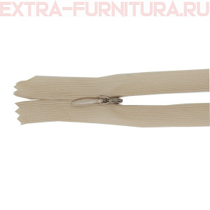 Молния потайная  № 3, 20 см, цв. S185 пудра п/э пл.9,3 гр/м