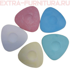 Мел портновский треугольный, цв. ассорти, уп.30шт, ДС