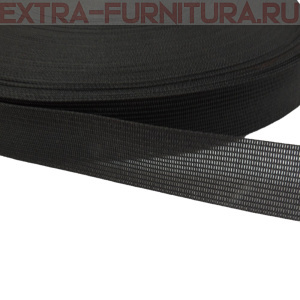 Лента окантовочная 22 мм цв. черный, уп.100м (пл.3,2 г/м)