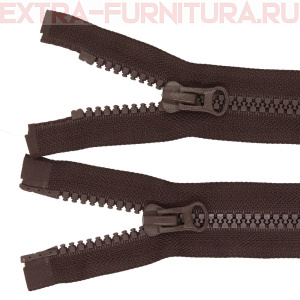 Молния Трактор Т8 2 замка 85см, цв.304 коричневый темный, LOGO