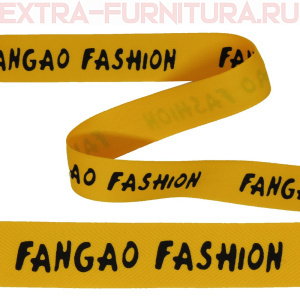 Тесьма FANGAO FASHION шир.25мм цв.желтый (уп.43м)