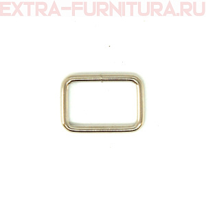 Рамка однощелевая металл 20мм (20*13), цв. никель, уп.500шт