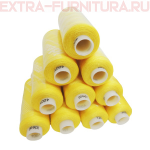 Нитки IDEAL бытовые 40/2 366м, цв.124 желтый (уп.10шт)