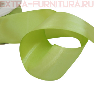 Лента атласная 50 мм цв.127 бледно-зеленый рул.27,42м
