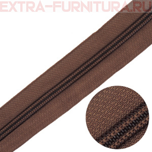 Молния рулонная спираль тип Т5, цв.299 светло-коричневый пл.14 гр/м