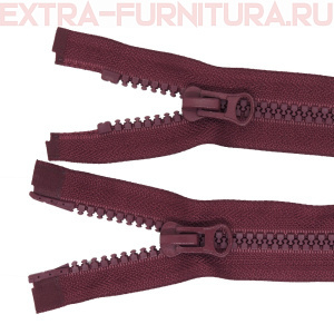 Молния Трактор Т8 2 замка 75см, цв.179 бордовый темный, LOGO