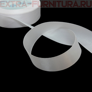 Лента атласная 25мм цв.3001 кипенно-белый Magic4Hobby, рул.22,5м, набор 4шт