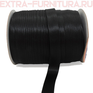 Косая бейка 16мм 132м цв. 081 черный ЕВРО