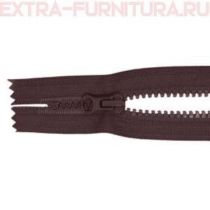 Молния Трактор Т5 1 замок 18см, цв.304 коричневый темный, LOGO, н/р