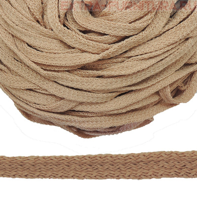 Шнур 34Ф плоский шир.7мм, цв.бежевый 68, уп.200м