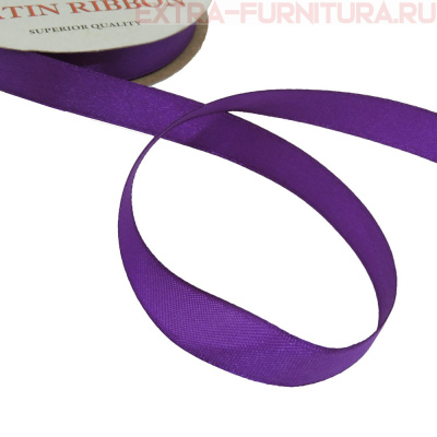 Лента атласная 12 мм цв. 169 сирень рул. 27,42м