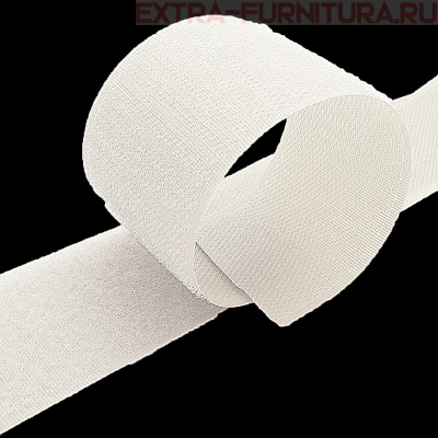  Лента контакт 50мм цв.белый (25м)