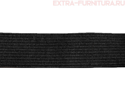 Резинка вязаная, 30мм (+/-2мм), цв.черный (уп.-50м*11 уп) Б